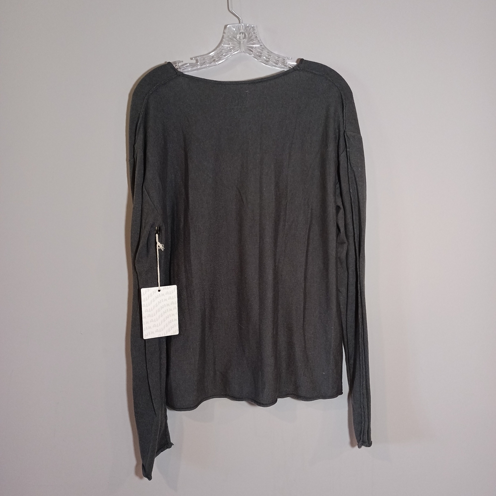 All Fenix Chloe V Neck Sweater in Charcoal Size L New NWT - Picture 3 of 8